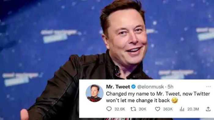Elon Musk changed his name to Mr Tweet