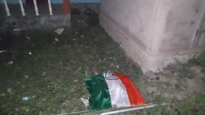National flag disrespected in Nagaon ; locals expresses displeasure
