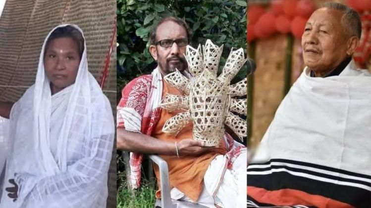 Assam’s Hemoprava Chutia, Hem Chandra Goswami and Ramkuiwangbe Jene conferred with Padma Shri Award