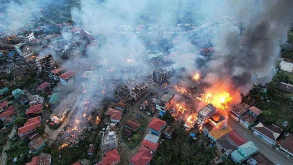 Myanmar junta target rebel camp near border with air strikes, panic grips in Mizoram village Myanmar junta target rebel camp near border with air strikes, panic grips in Mizoram village