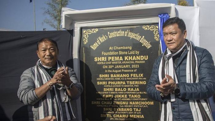 CM Pema Khandu lays foundations of state-of-the-art district secretariat, other projects in Kra Daadi