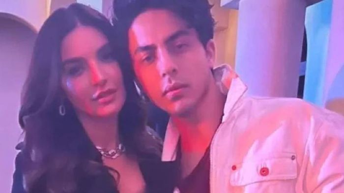 Pakistani actress-model Sadia Khan with Aryan Khan