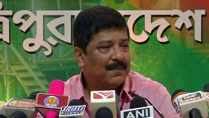 Senior Congress leader Sudip Roy Barman files nomination for upcoming polls