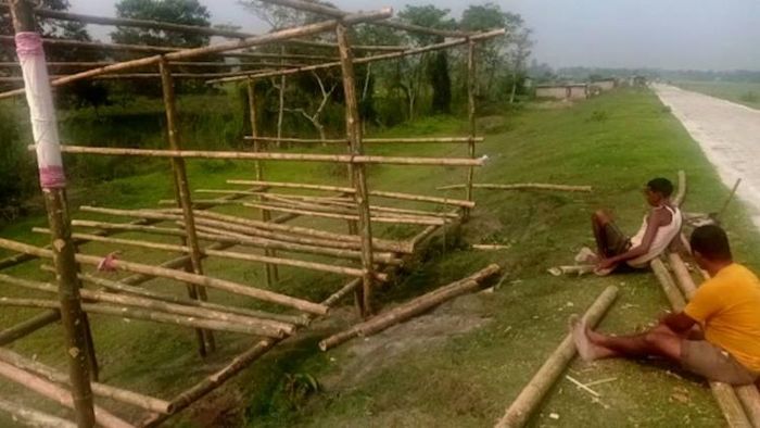 alleged encroachment on satra land in majuli