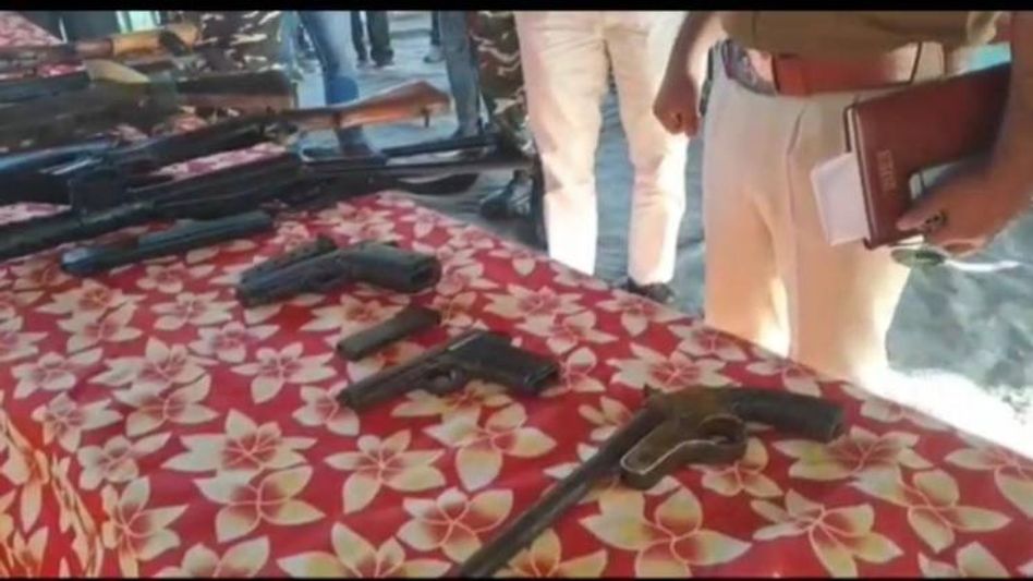 Cadres of Militant Organisation AANLA lay down arms in Udalguri Cadres of Militant Organisation AANLA lay down arms in Udalguri