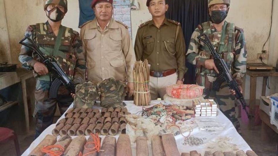 Assam rifles and Mizoram police recover war like stores along Indo-Myanmar border Assam rifles and Mizoram police recover war like stores along Indo-Myanmar border