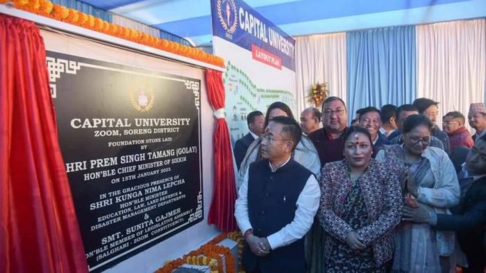 Sikkim CM lays foundation stone