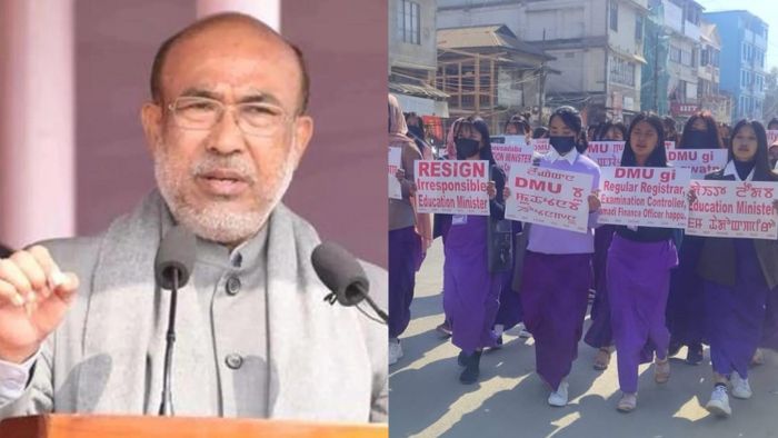 Manipur CM assures students community of resolving Dhanamanjuri University