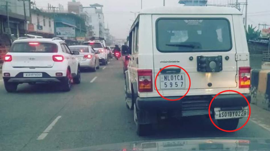 Assam registration SUV along with Nagaland number plate take the internet by storm Assam registration SUV along with Nagaland number plate take the internet by storm