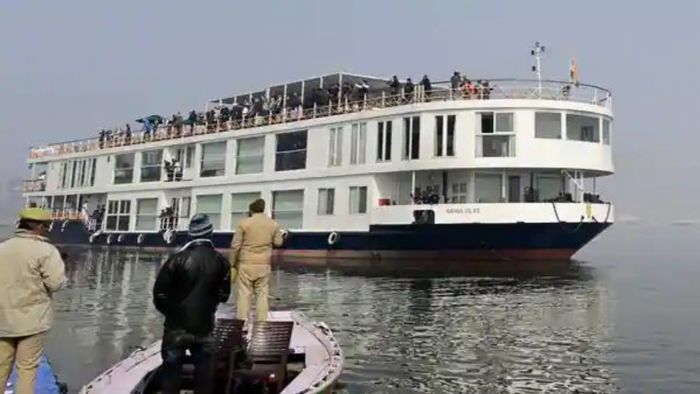 Ganga Vilas Cruise gets stuck on third day of its journey in Bihar's Chhapra due to 'shallow water
