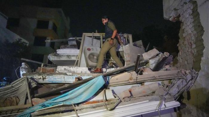 Three feared dead after multi-storey residential building collapses in Lucknow