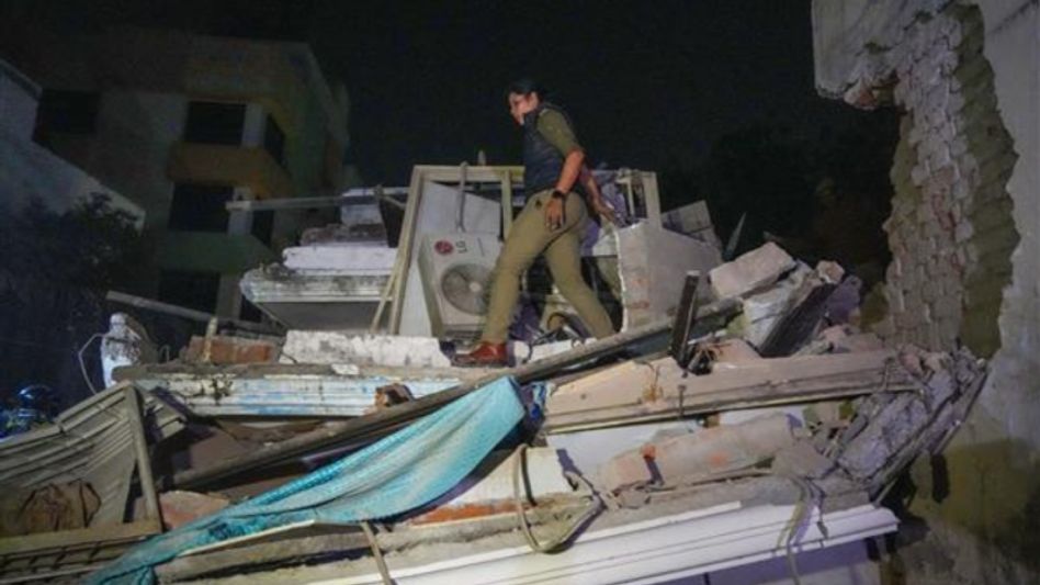 Three feared dead after multi-storey residential building collapses in Lucknow Three feared dead after multi-storey residential building collapses in Lucknow