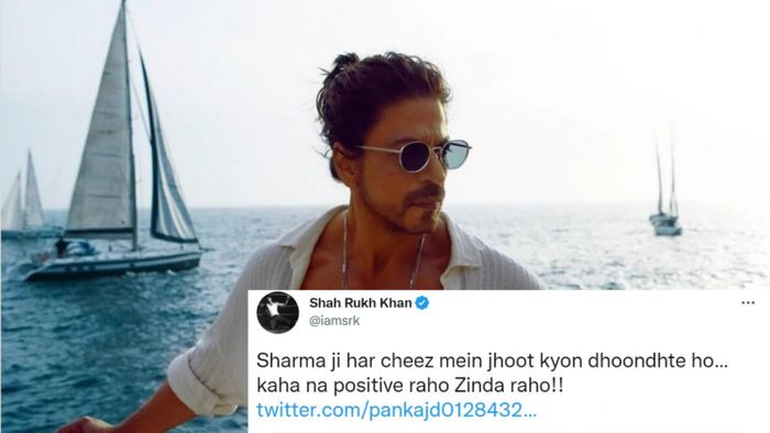 Shah Rukh Khan tweets "Sharma ji har cheez mein jhoot kyon dhoondhte ho"