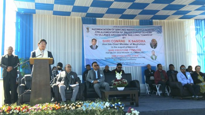 Meghalaya CM lays foundation stone for water supply scheme