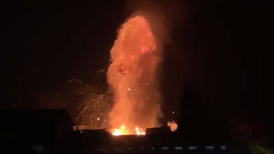 Meghalaya: Second incident of fire within 12 hours, several houses charred to ashes in Mawbah Meghalaya: Second incident of fire within 12 hours, several houses charred to ashes in Mawbah