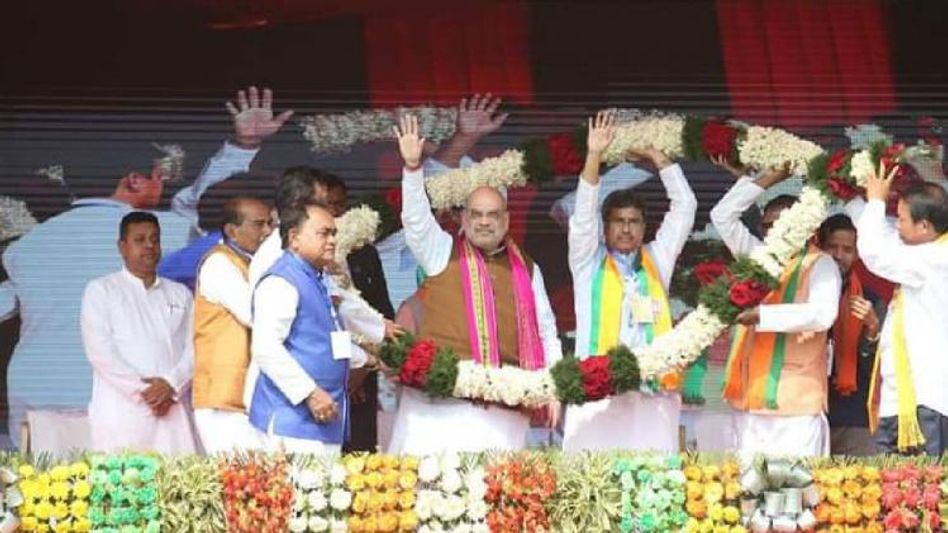 BJP overturned Communist party’s ‘Vinash’ policy to ‘Vikas’: Amit Shah BJP overturned Communist party’s ‘Vinash’ policy to ‘Vikas’: Amit Shah