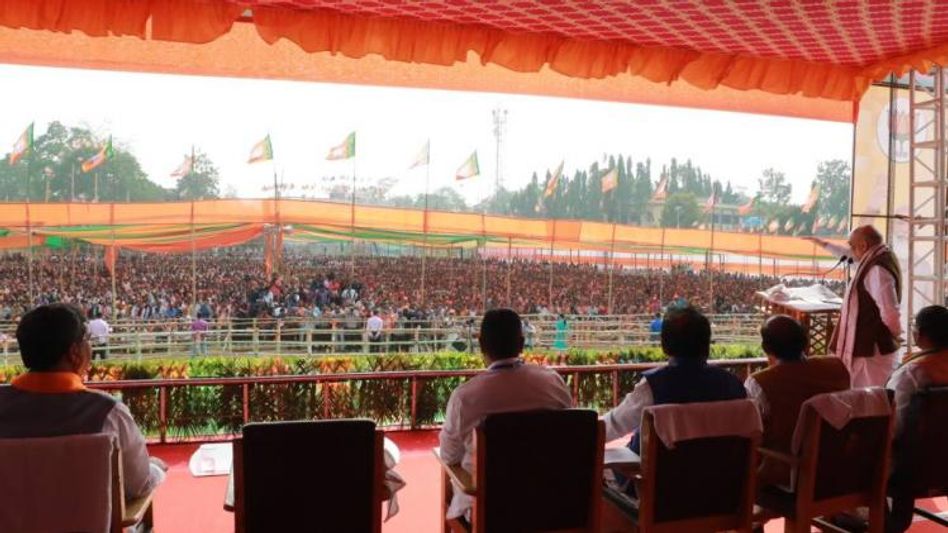 'Cadre Rule' of Communists replaced by BJP's 'Constitutional Rule' : Amit Shah in Tripura 'Cadre Rule' of Communists replaced by BJP's 'Constitutional Rule' : Amit Shah in Tripura