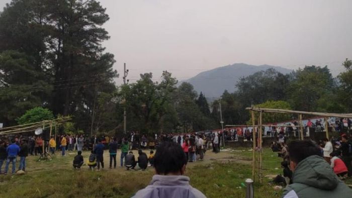 Massive demonstration by PAJSC, ANSU, AAPSU & APPSCE aspirants in Itanagar