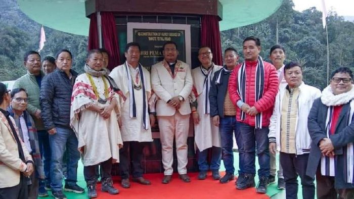 Arunachal CM Pema Khandu lays foundation stones for multiple projects at Tali in Kradaadi district