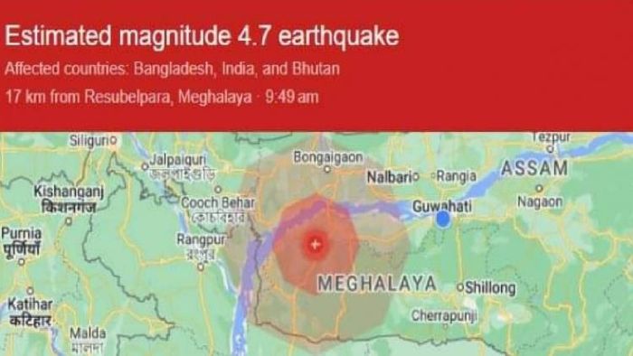 Earthquake jolts Meghalaya