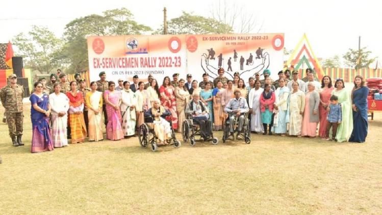 Indian Army conducts a rally for Veterans and their family members at Balipara