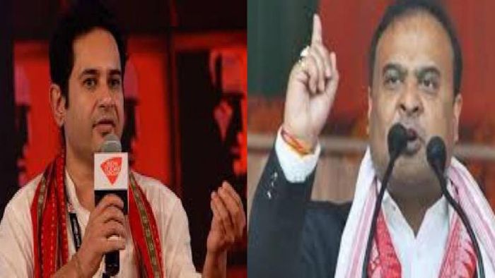 Tipra Motha chief Pradyot Manikya Debbarma (L), Assam CM Himanta Biswa Sarma (R)