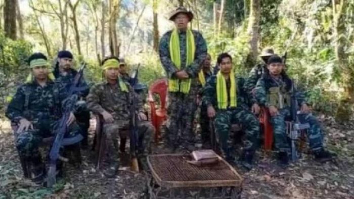 File photo of KLO chief along with the cadres