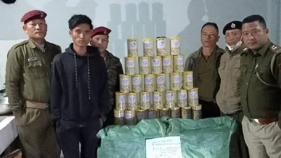 Mizoram police seize 1.878 Kgs of heroin in Champhai district, one arrested Mizoram police seize 1.878 Kgs of heroin in Champhai district, one arrested