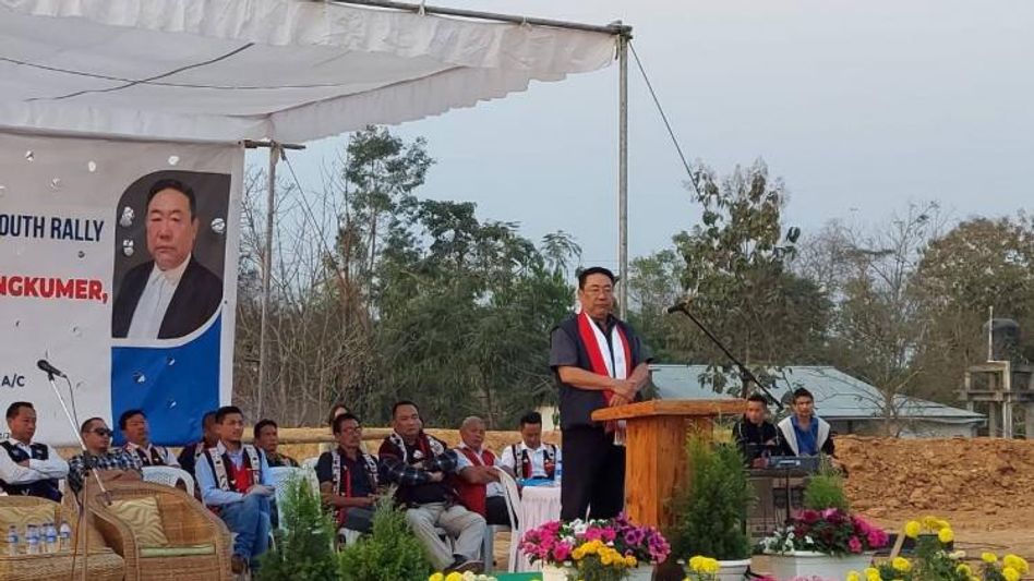 Nagaland: Youth of 7 villages hold unity rally for NDPP candidate Nagaland: Youth of 7 villages hold unity rally for NDPP candidate