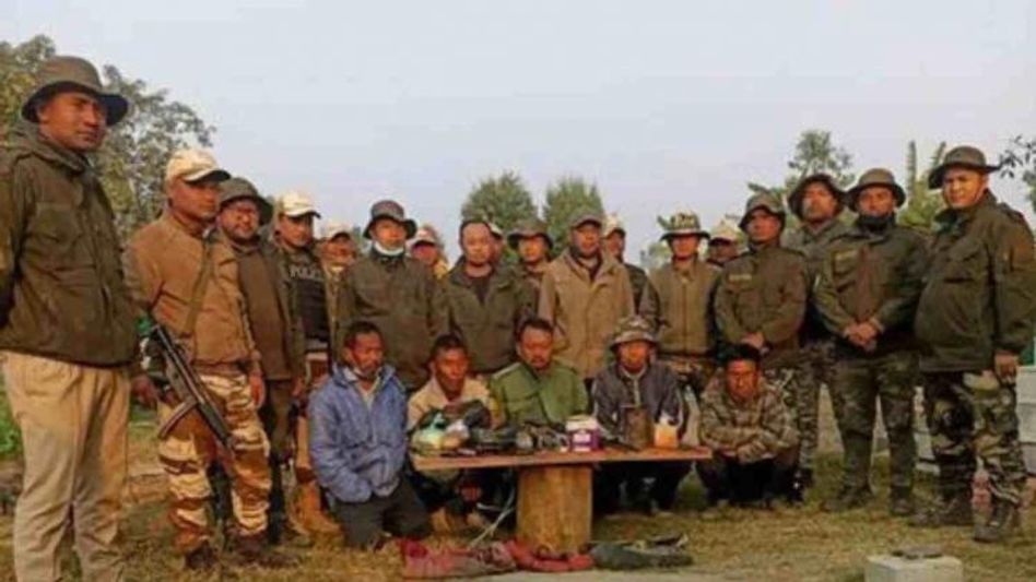 Manipur: Four poachers held with arms and ammunition in Nongmaiching Reserved Forest Manipur: Four poachers held with arms and ammunition in Nongmaiching Reserved Forest