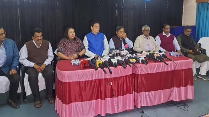 CPI(M)-Congress press conference in Tripura