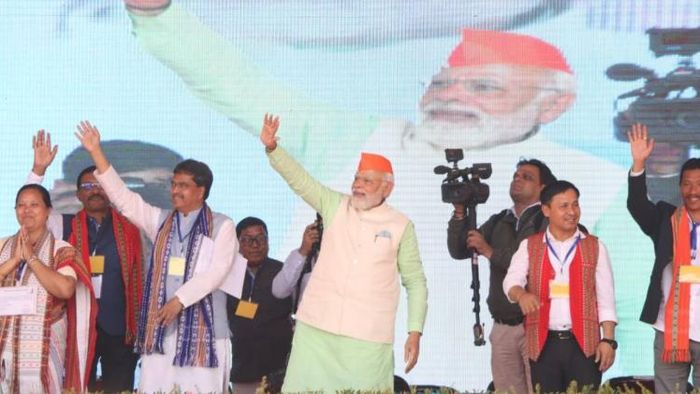 PM Modi appeals people to save Tripura from destruction, accuses Left, Congress for no development
