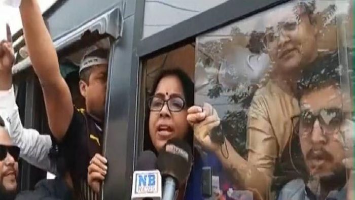 Protest at BJP in Guwahati