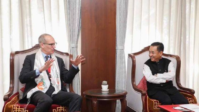 Sikkim : Swiss Ambassador to India calls on Chief Minister Prem Singh Tamang