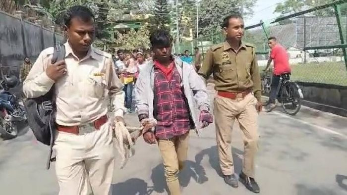 Assam: Thief tries to escape custody in Dhubri , foiled by alert police personnel