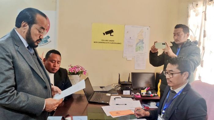 Nagaland deputy CM Y Patton files nomination Tyui Assembly constituency