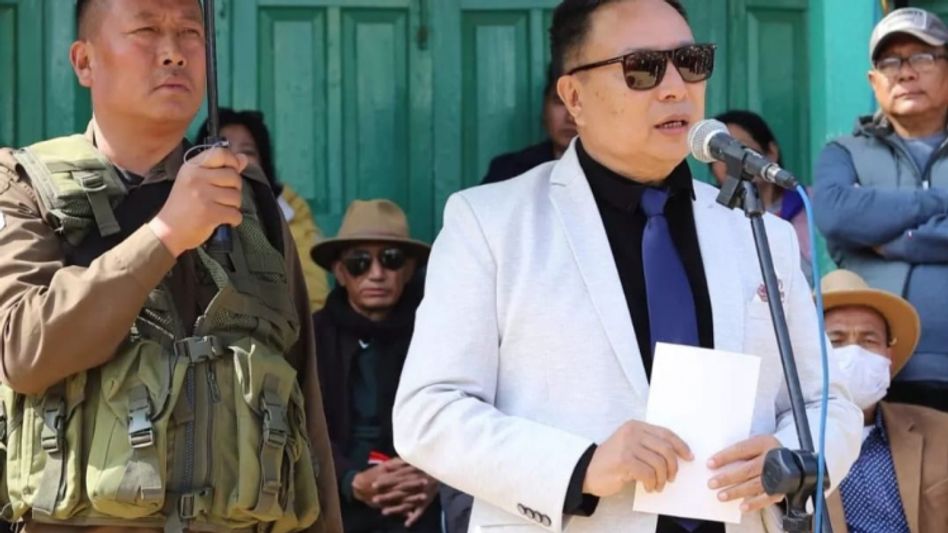 Nagaland NPF legislature party leader Azo Nienu files nomination from Phek constituency Nagaland NPF legislature party leader Azo Nienu files nomination from Phek constituency