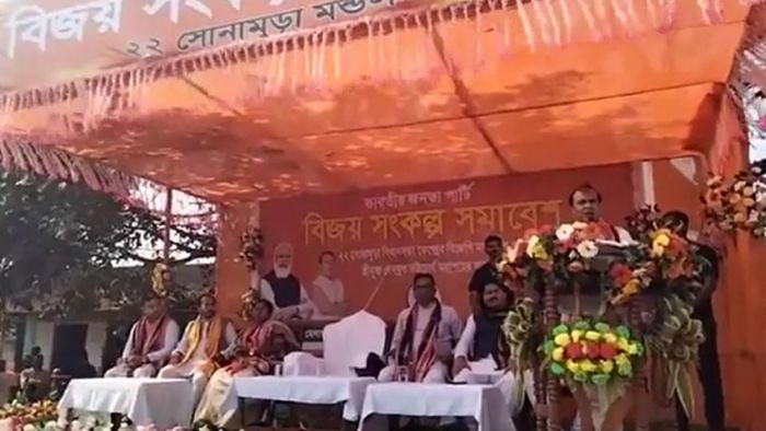 BJP will never divide Tripura into two parts, says Assam CM