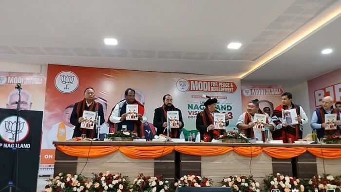 Nagaland BJP launches poll manifesto