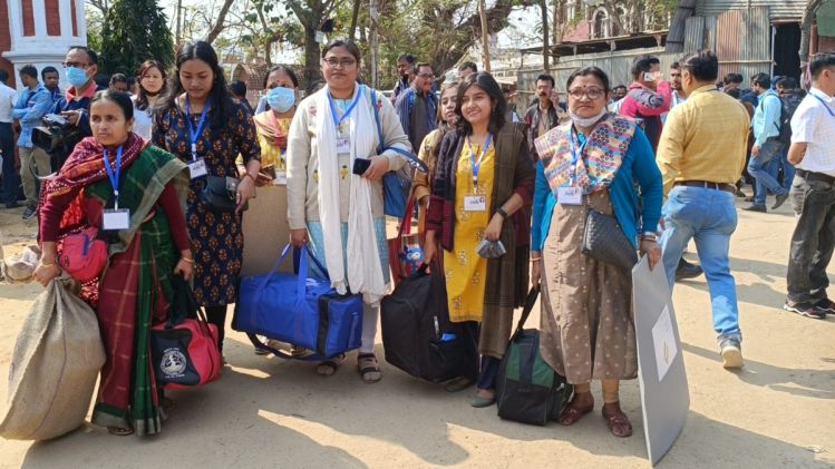 Around 20,000 officials leave for polling stations for Tripura election on February 16