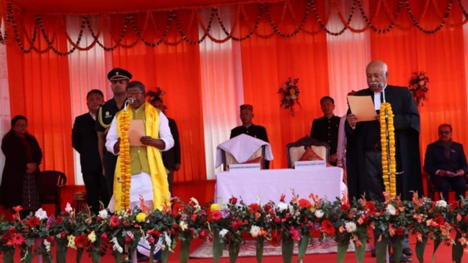 Sikkim: Senior BJP leader Lakshman Prasad Acharya takes oath as new governor Sikkim: Senior BJP leader Lakshman Prasad Acharya takes oath as new governor