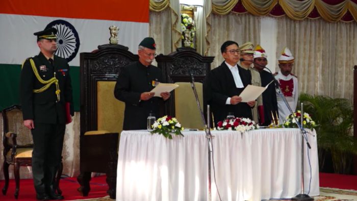 Lt Gen Kaiwalya Trivikram Parnaik takes oath as new governor of Arunachal
