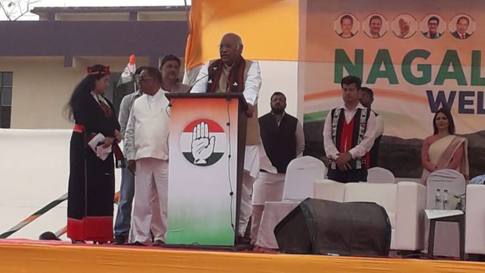 BJP is hell-bent on dividing Nagaland, claims Congress leader Mallikarjun Kharge