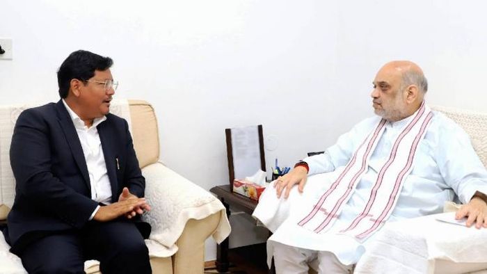 Meghalaya and Nagaland CMs meet Amit Shah after taking charge for a new term