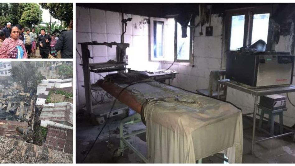 Arunachal: Fire destroys 26 units of forest department barracks and 9 units of PWD CD-A houses in Itanagar Arunachal: Fire destroys 26 units of forest department barracks and 9 units of PWD CD-A houses in Itanagar