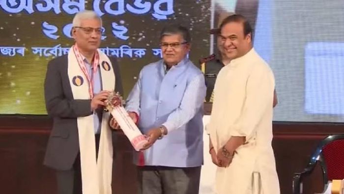 Assam's highest civilian award conferred upon renowned medical practitioner Dr. Tapan Saikia at state ceremony