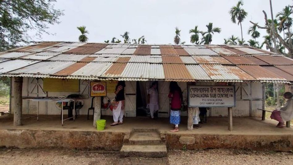 Dilapidated house serves as State-run government health sub center along Assam-Meghalaya border Dilapidated house serves as State-run government health sub center along Assam-Meghalaya border