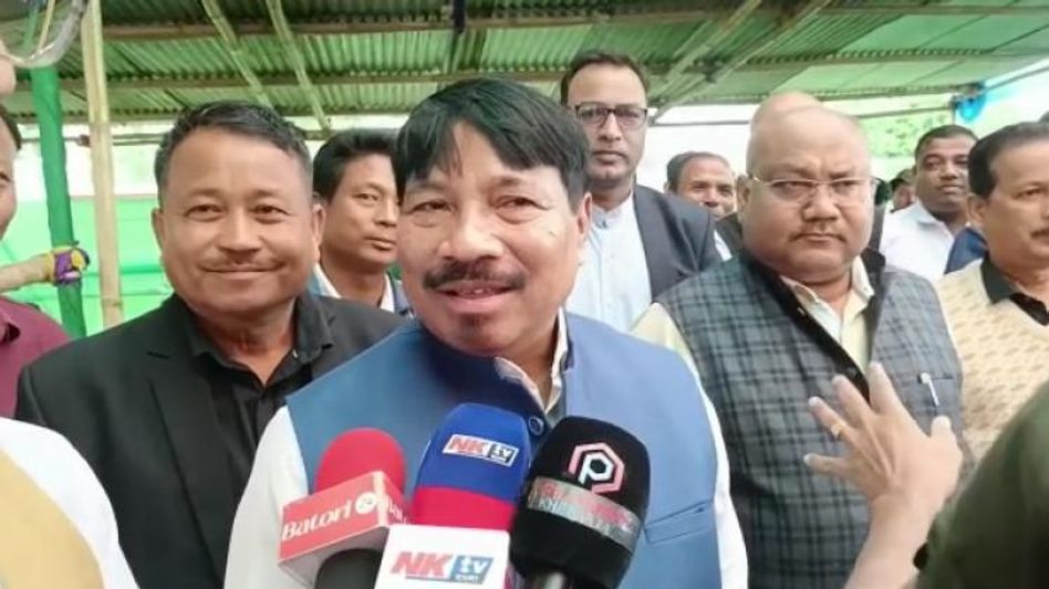 Assam : Minister Atul Bora speaks on ‘gamosa controversy’; says focus on Bihu celebrations Assam : Minister Atul Bora speaks on ‘gamosa controversy’; says focus on Bihu celebrations