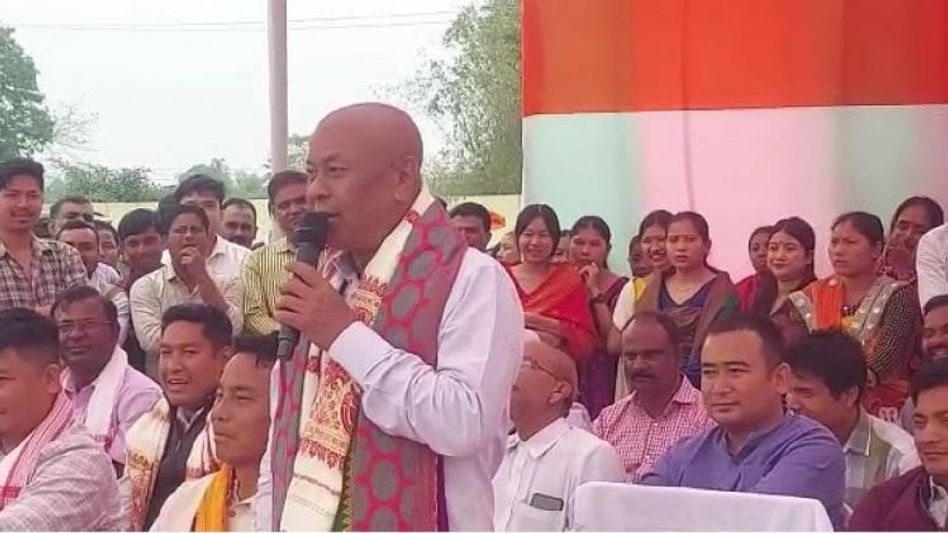 Assam: BPF Chief Hagrama Mohilary leads massive rally in Fakiragram, promises land pattas and development for BTR Assam: BPF Chief Hagrama Mohilary leads massive rally in Fakiragram, promises land pattas and development for BTR
