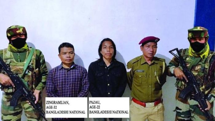 Kuki Chin militants apprehended by Assam Rifles